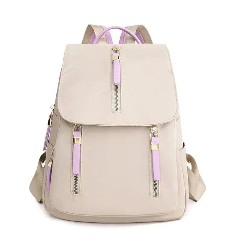 Stylish Nylon Women's Backpack - Lightweight Durable Travel Bag for Work, School & Outdoor Adventures | Water-Resistant Laptop Backpack with USB Charging Port