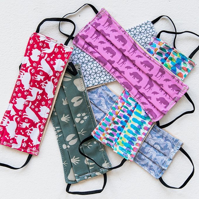 Kids & Juniors Designer Fabric Face Masks - Reusable, Washable & Comfortable for School, Travel & Daily Protection