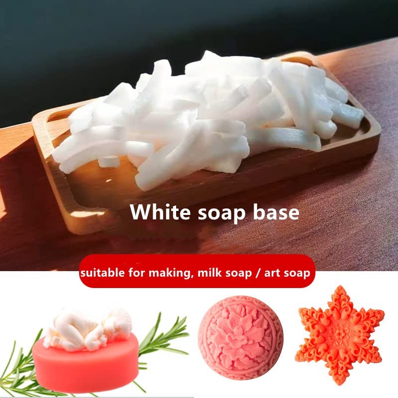 Leela Organic Goat Milk Soap Making Base - 1KG White Handmade Soap Raw Material for DIY Skincare, Bath & Gift Making - Perfect for Sensitive Skin & Natural Beauty Routines