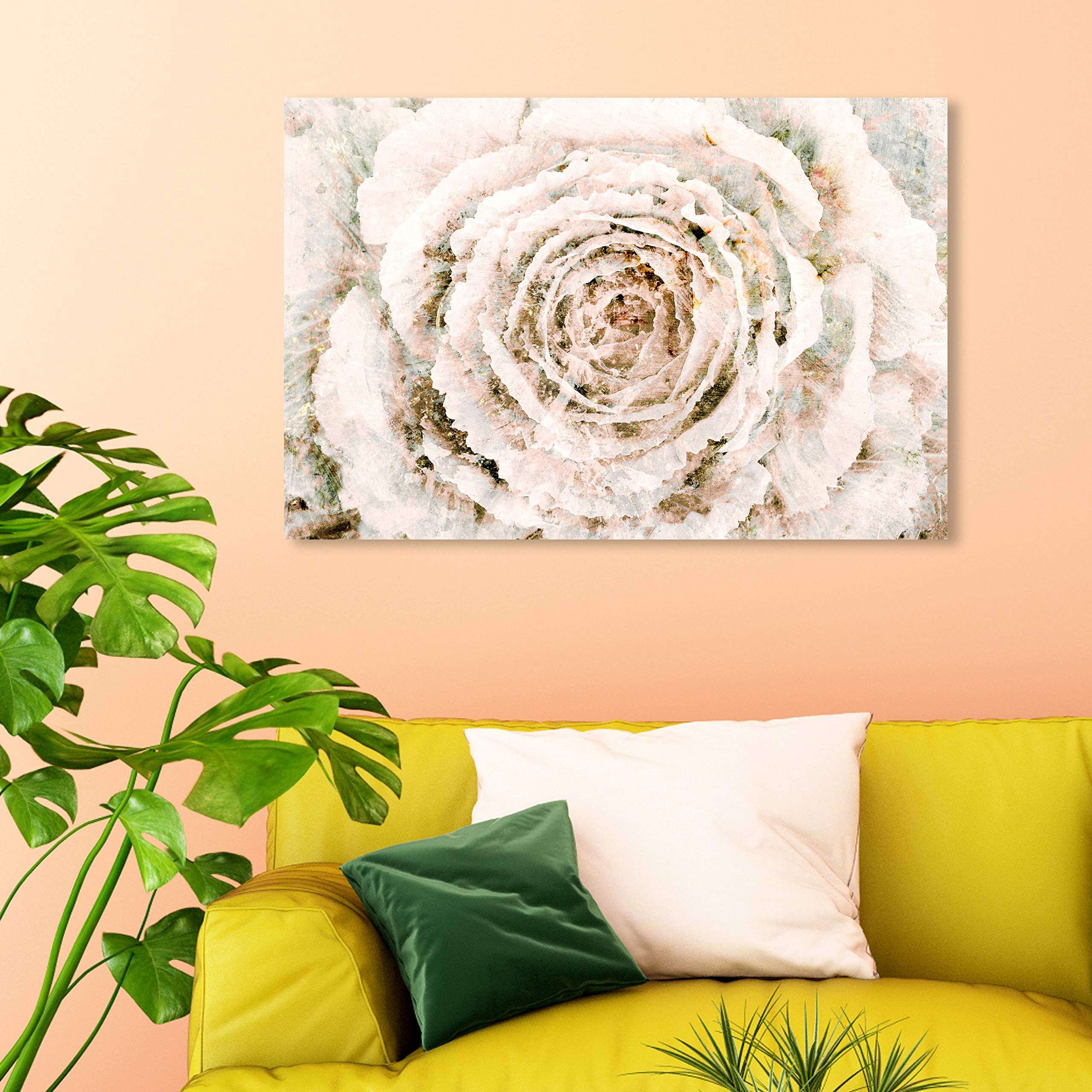 Oliver Gal Floral Wall Art Canvas Print - Winter Flower Home Decor, 36x24 Inches, White & Brown - Perfect for Living Room, Bedroom & Office Decor