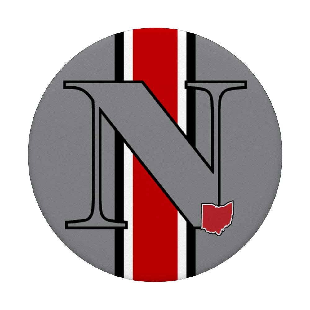 State of Ohio Letter N Initial PopSockets PopGrip: Swappable Phone & Tablet Grip for Secure Hold, Perfect for Travel, Work, and Everyday Use