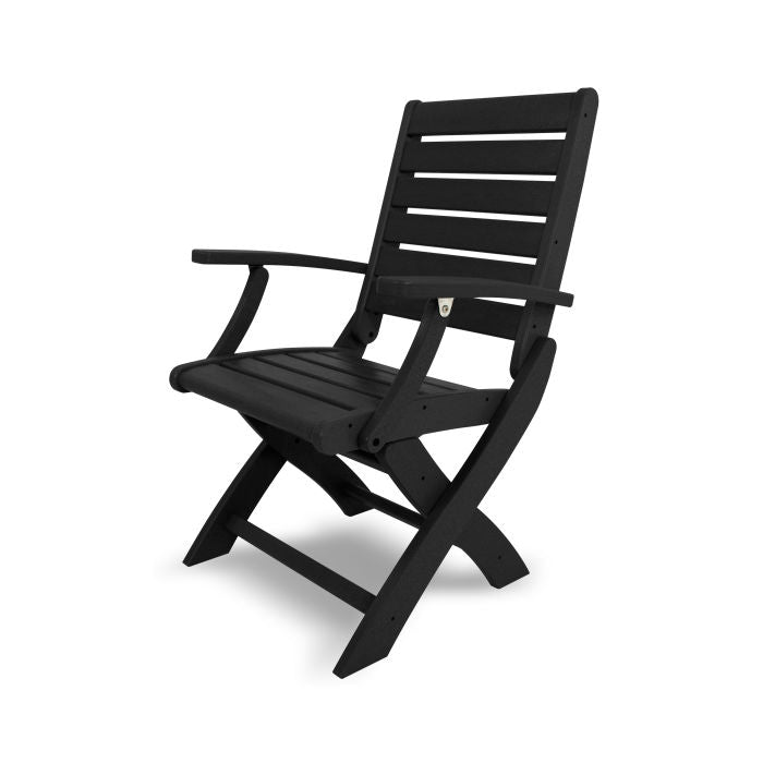 POLYWOOD Signature Folding Chair - Durable Outdoor Furniture for Patio, Poolside & Camping - Weather-Resistant Plastic Adirondack Style Chair