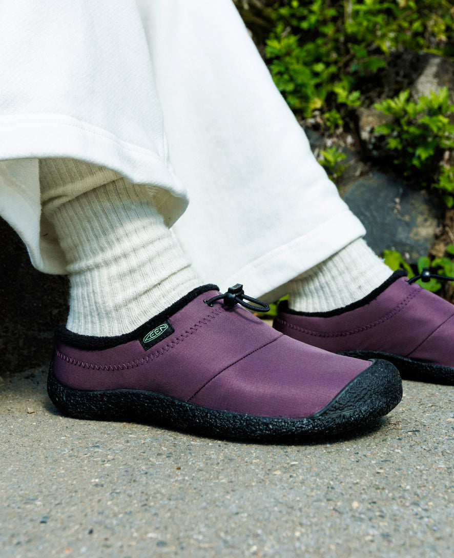 Women's Howser III Slide Sandals - Comfortable Plum Perfect & Absinthe Green Color Options | Perfect for Beach, Pool, and Summer Casual Wear