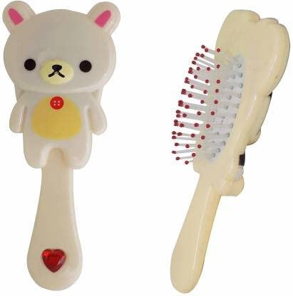KAVIN Cute Cartoon Hair Brush for Kids - Paddle Brush with Anti-Static Bristles for Boys & Girls (Random Colors, Model 7) - Perfect for Daily Hair Care & Detangling