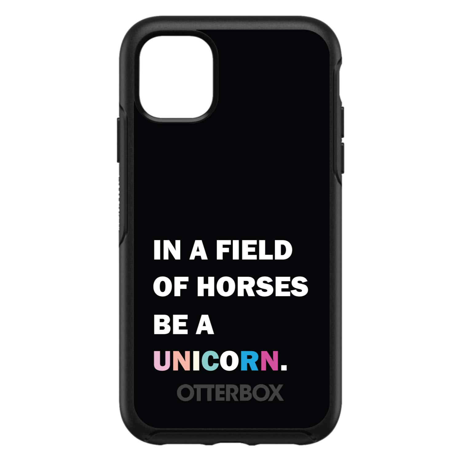 DistinctInk iPhone 12 Pro MAX Case (6.7 Inch) - Unicorn Rainbow Design Protective Cover - Durable Shockproof Replacement for OtterBox Symmetry - Perfect for Everyday Use, Travel & Outdoor Activities