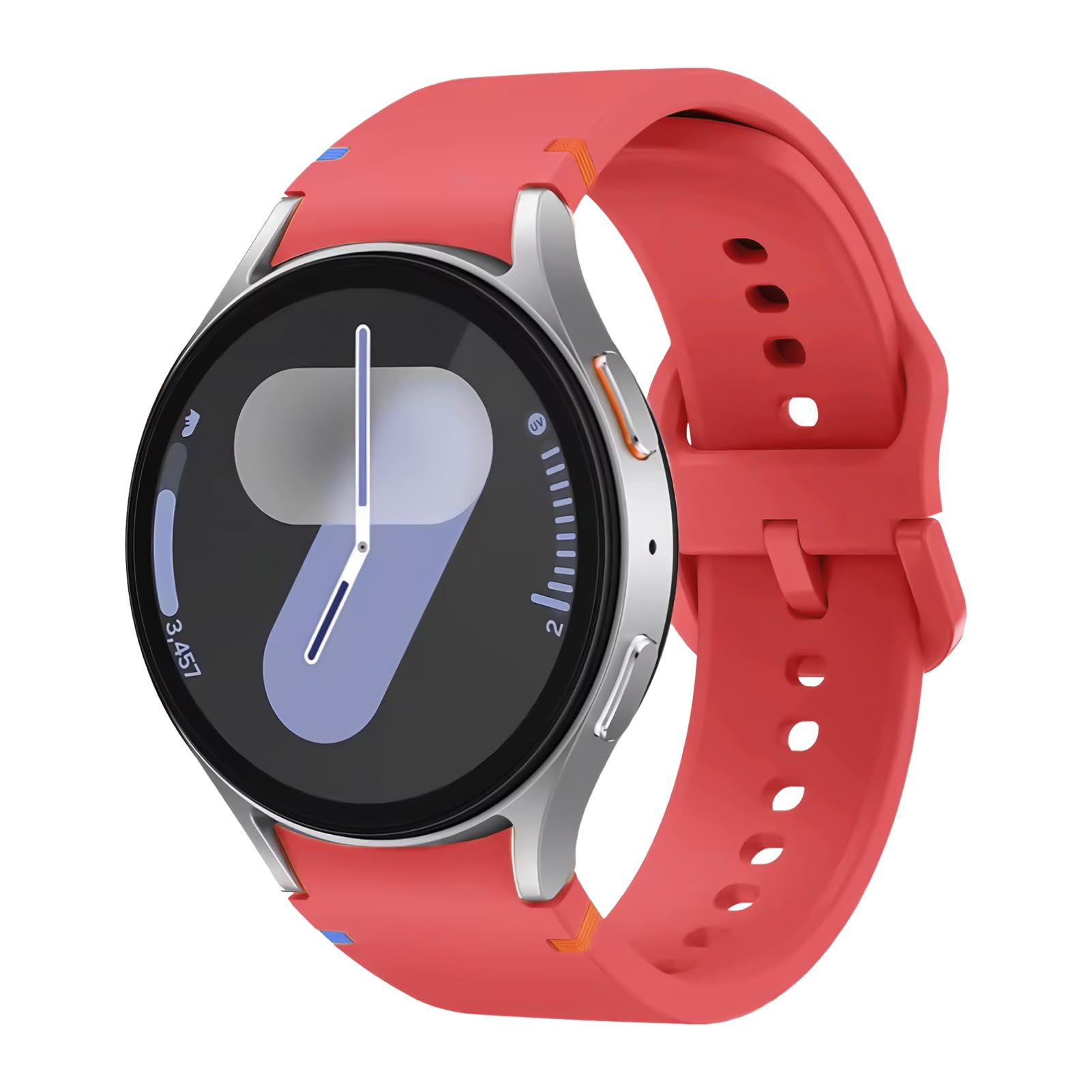 Samsung Galaxy Watch 7/6/5/4/FE Bands - No Gap Silicone Strap for Workout & Daily Use
