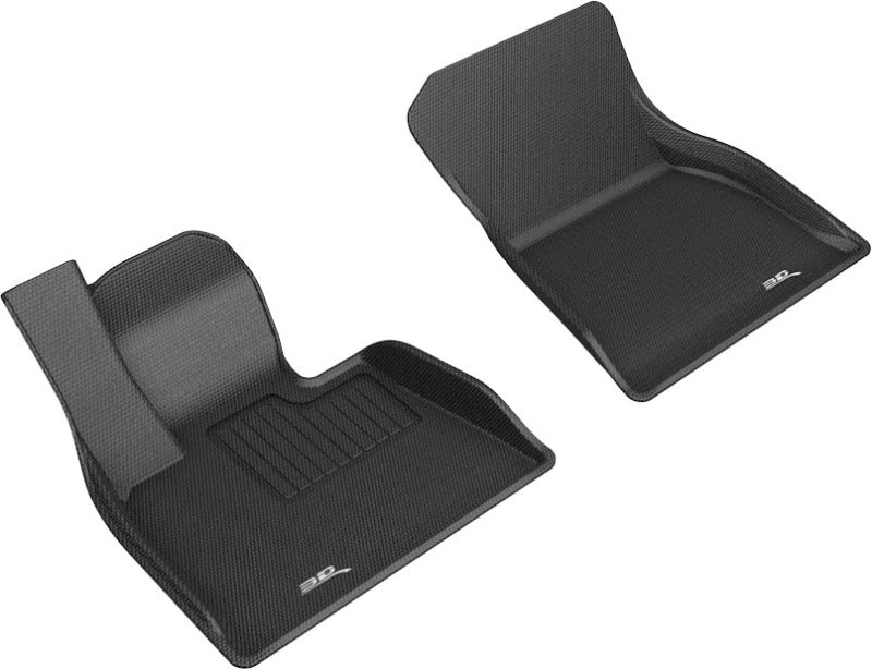 3D MAXpider Kagu Custom Fit Floor Mats for 2019-2020 BMW X5 (G05) & X7 (G07) - 1st Row, Black - All-Weather Protection & Premium Car Interior Accessories for Luxury SUVs
