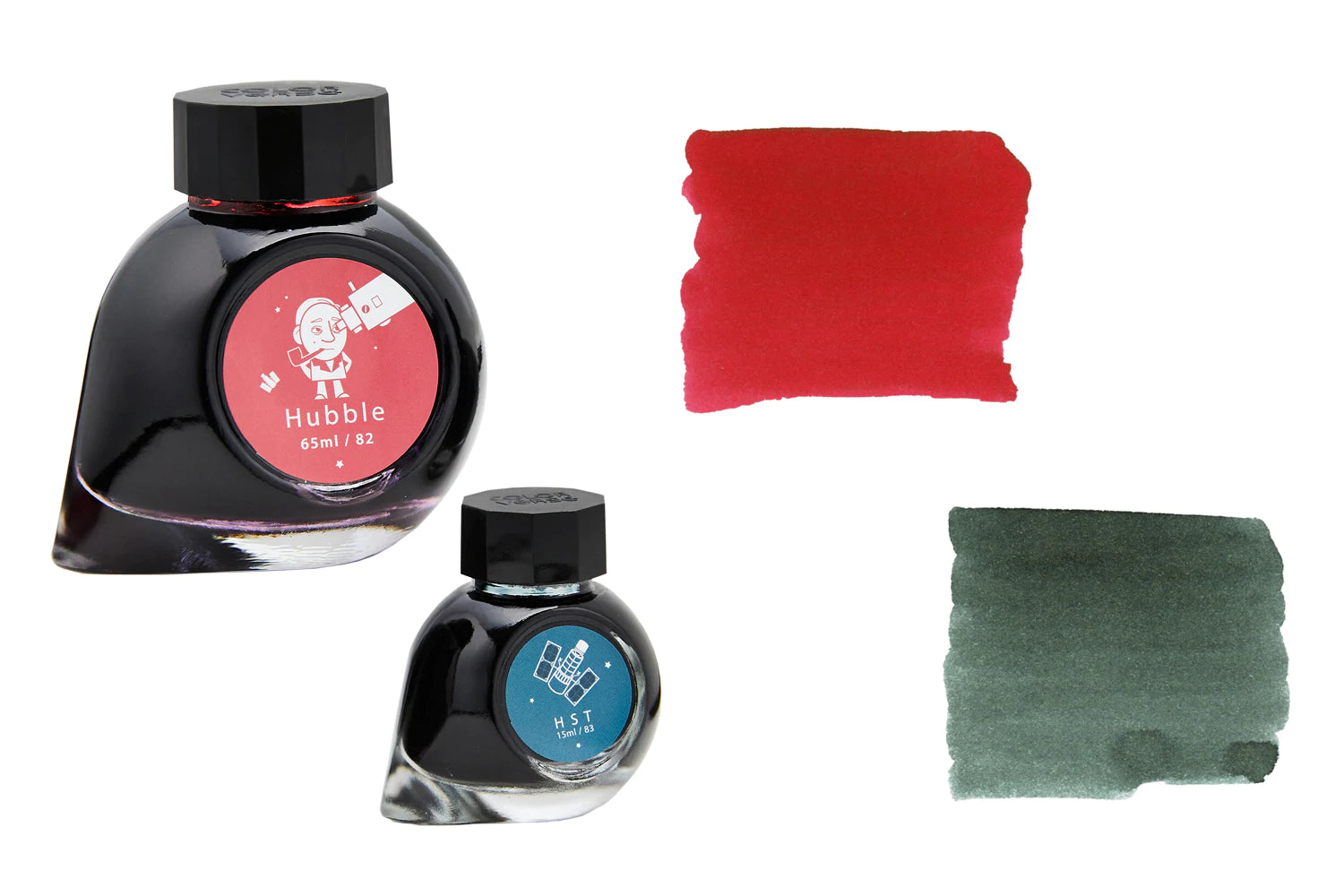 Colorverse Hubble & HST Fountain Pen Ink Set - 65ml + 15ml Bottles for Calligraphy, Journaling & Artistic Writing - Premium Ink for Dip Pens & Fine Writing Instruments