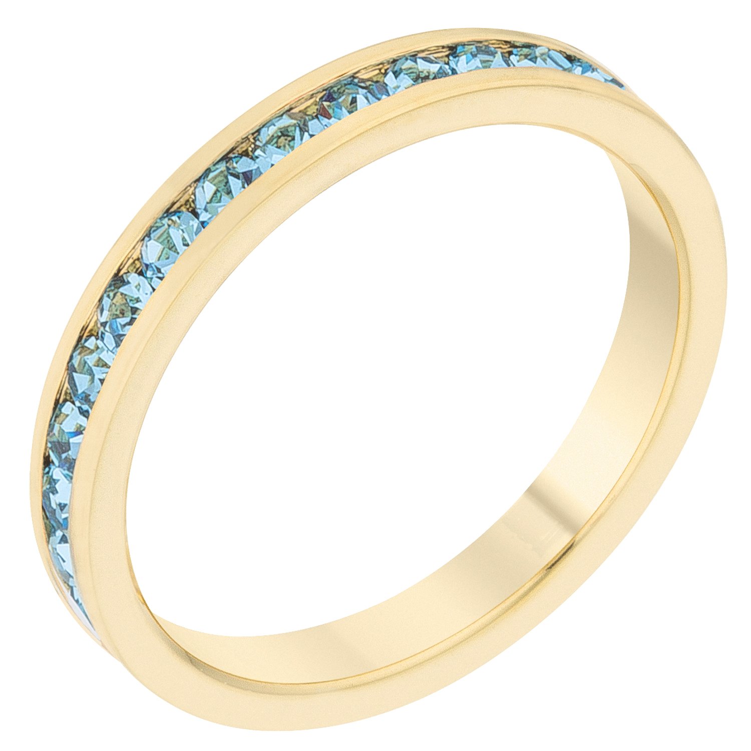 Elegant Swarovski Crystal Birthstone Stackable Eternity Rings for Women - Perfect for Anniversary Gifts, Wedding Bands & Everyday Jewelry
