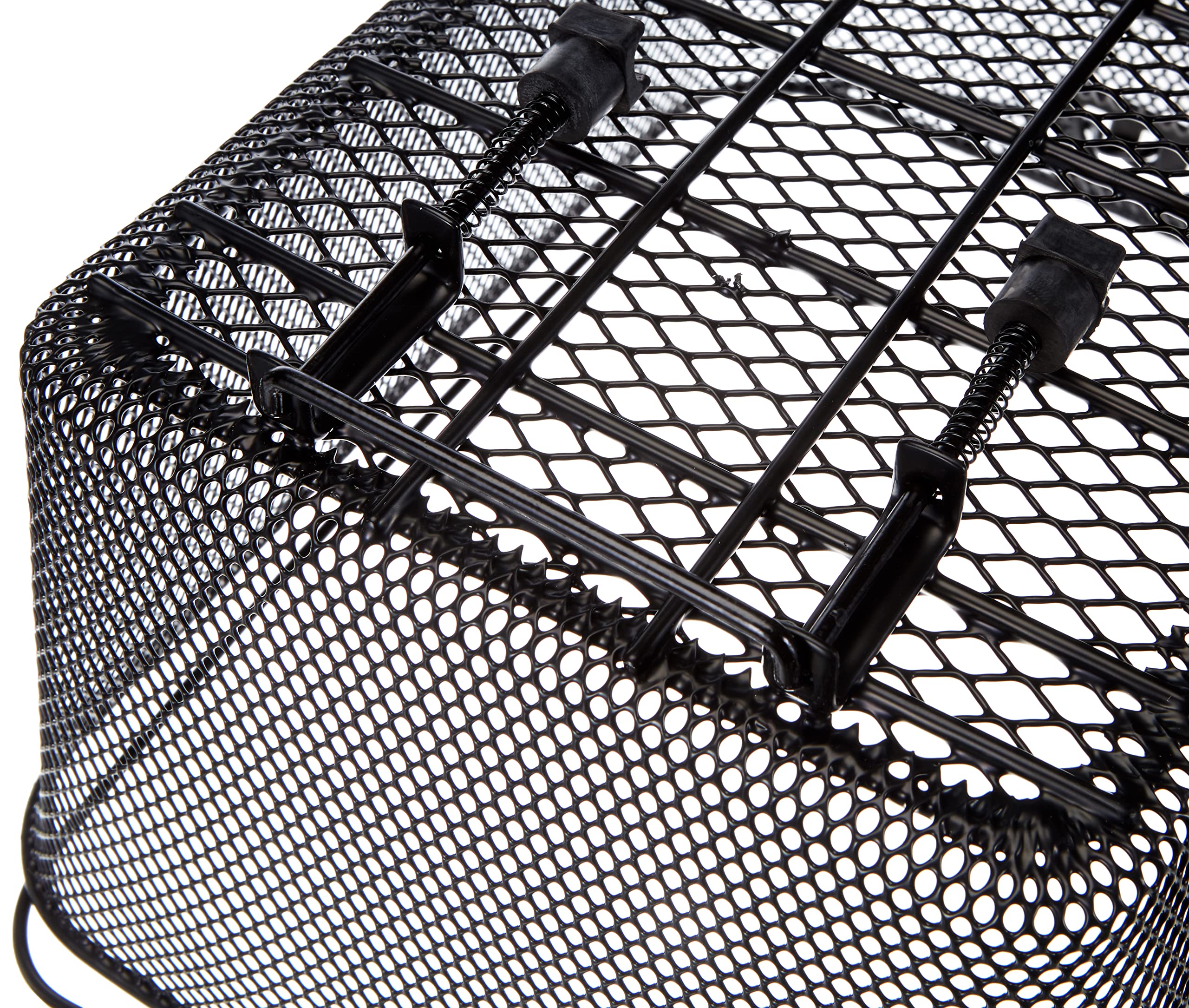 Profex Shopping Basket - Foldable Grocery Basket with Handle, Black - Perfect for Grocery Shopping, Picnics, and Home Storage