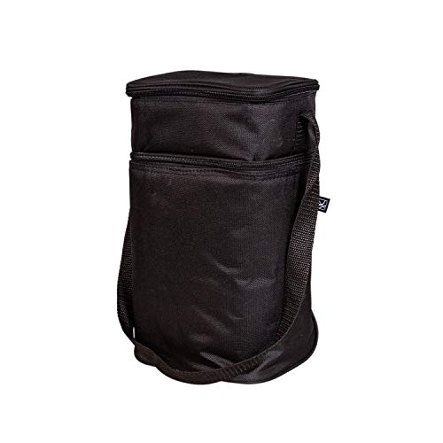 J.L. Childress 6 Bottle Insulated Cooler Bag - Leak-Proof Breastmilk & Baby Food Storage with Ice Pack - Perfect for Travel, Daycare & On-the-Go Parents (Black)