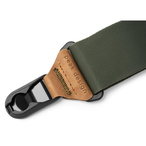 Peak Design Slide Camera Strap - Adjustable & Comfortable Shoulder Strap for DSLR/Mirrorless Cameras (Sage Green) - Perfect for Travel, Hiking & Photography Enthusiasts