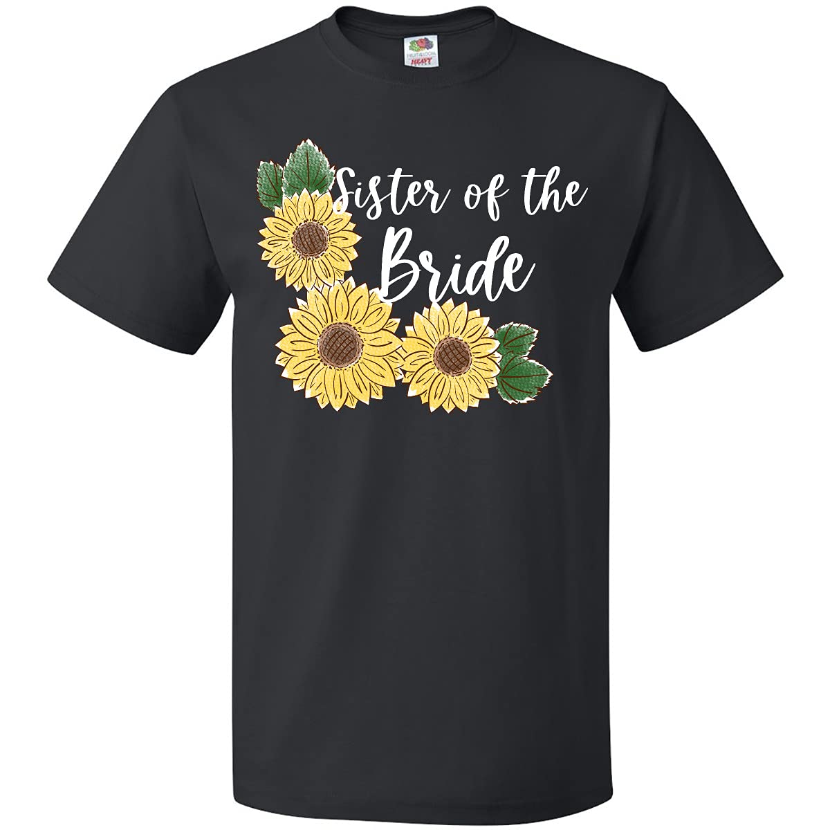 Sister of The Bride Sunflower T-Shirt - Floral Wedding Party Outfit for Bridesmaids & Bachelorette