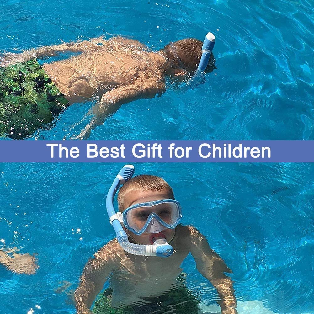 WACOOL Anti-Fog Scuba Diving Mask for Kids & Teens - Youth Swimming Snorkeling Gear with Coated Glass Lens - Perfect for Pool, Beach & Underwater Adventures