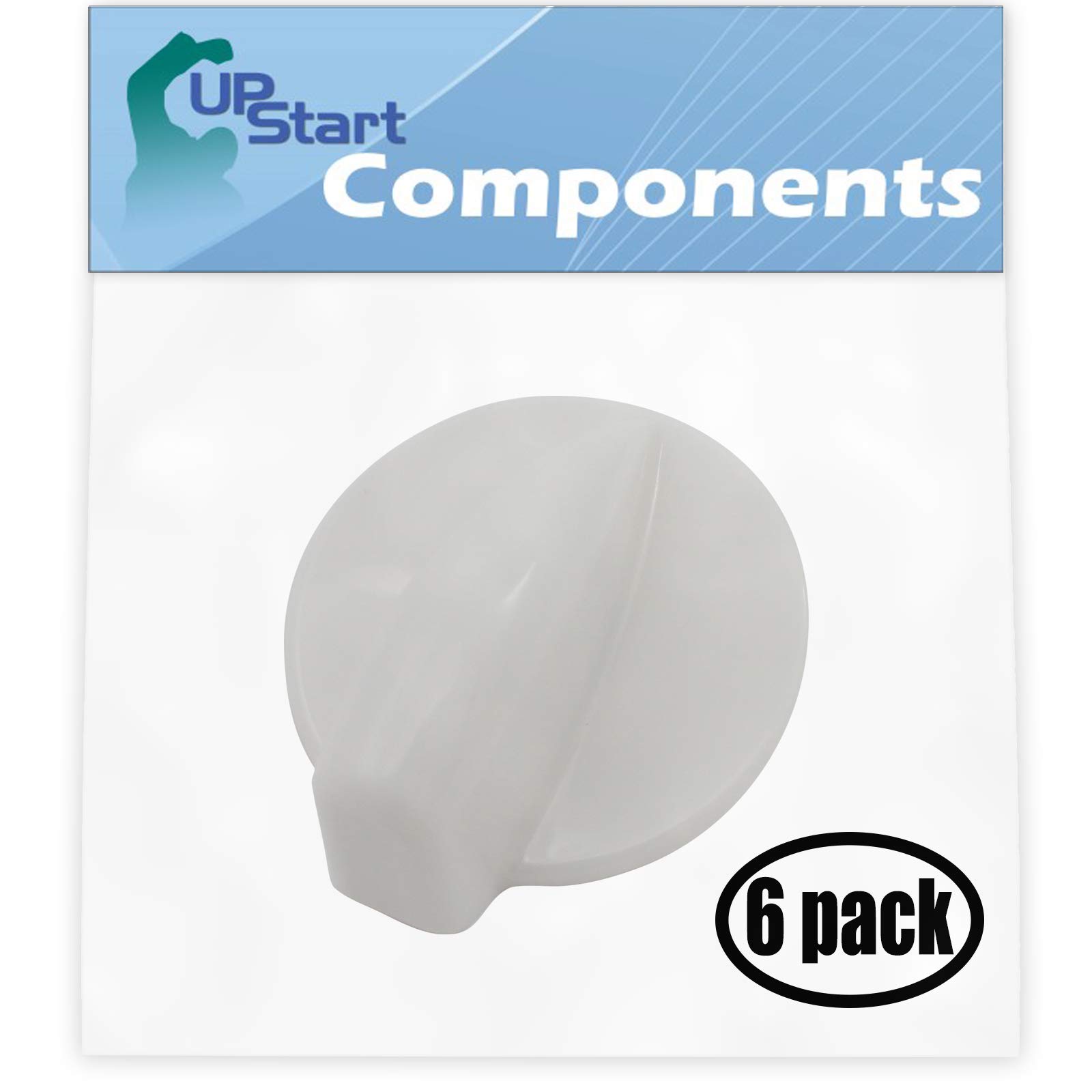 6 Pack Replacement Dryer Timer Knob WP8181859 - Compatible with Whirlpool GHW9400PT3 Residential Washer - Perfect for DIY Appliance Repair & Laundry Room Maintenance