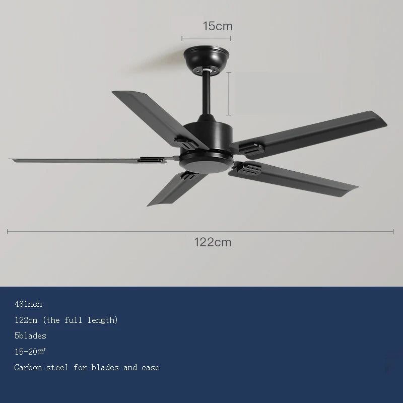 High-Performance Quiet Ceiling Fan with Strong Wind - Energy Efficient Cooling for Bedroom, Living Room & Office | Ideal Home Upgrade