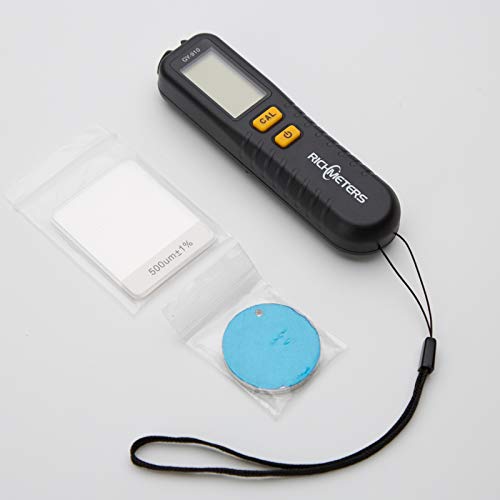 GY910 Mini Digital Coating Thickness Gauge - 0-1300um Paint Film Meter for Cars (FE/NFE) | Accurate Measurement in um, mm, mil | Perfect for Auto Body Shops & DIY Car Paint Testing