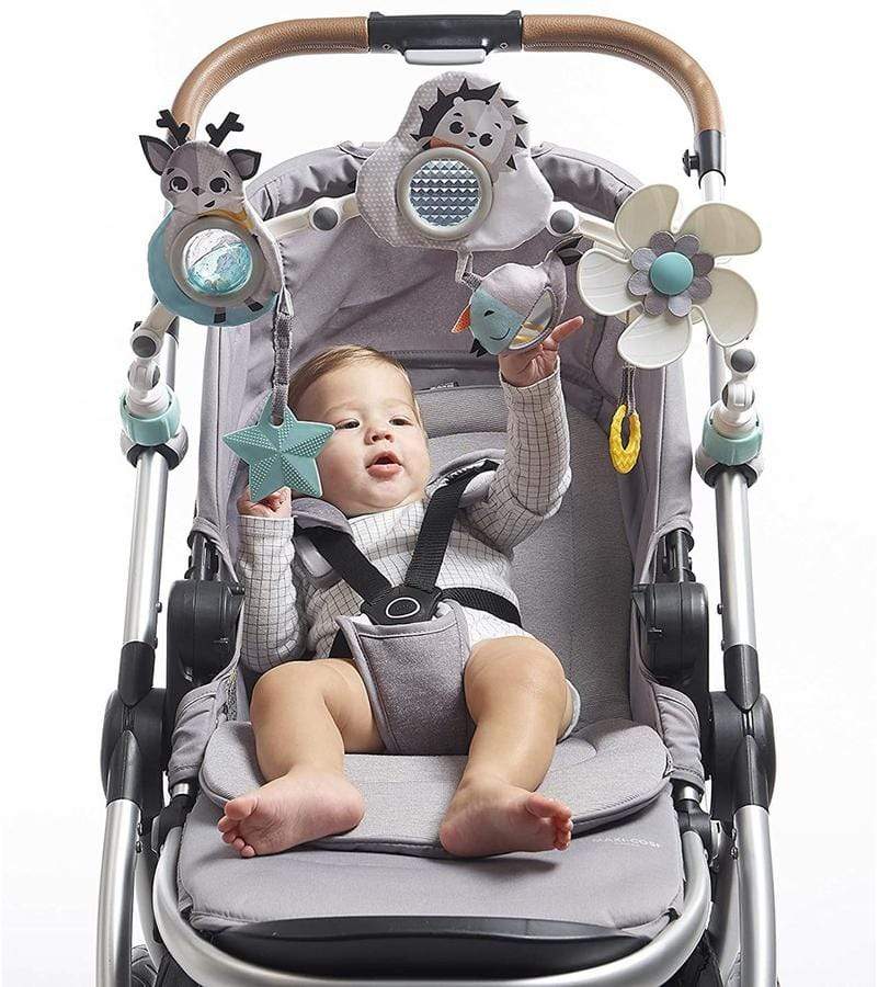 Tiny Love Magical Tales Black & White Stroller Toy Arch - High Contrast Baby Toys for Visual Stimulation - Perfect for Newborns & Infants on Strollers, Car Seats & Playmats