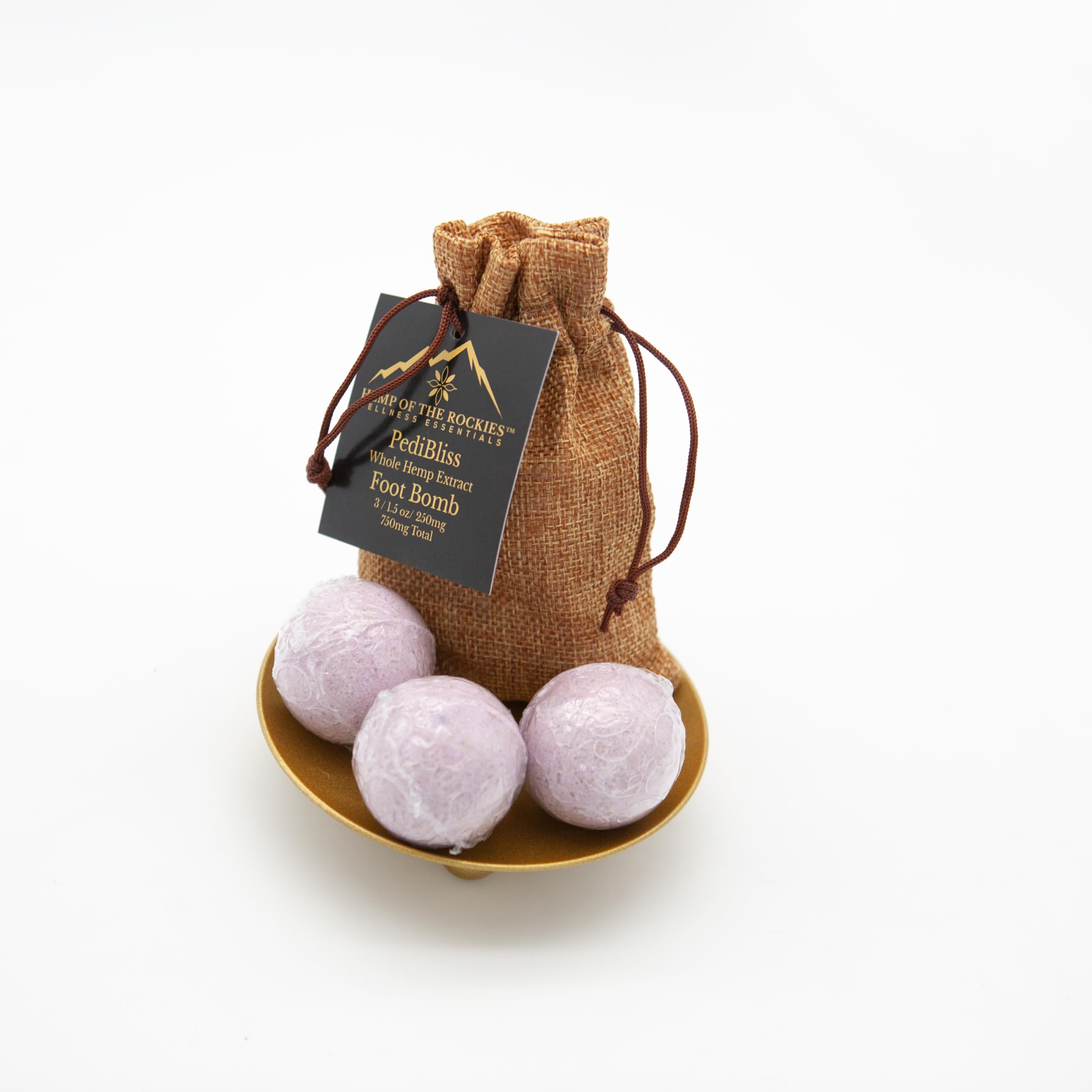 PediBliss Lavender Bath Bomb with Hemp Extract - Relaxing Foot Soak for Stress Relief & Self Care - Perfect for Spa Nights & Post-Workout Recovery