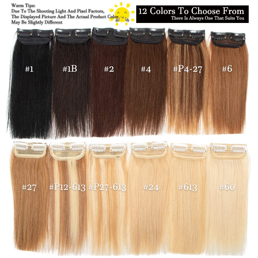 Short Clip-In Human Hair Extensions 8
