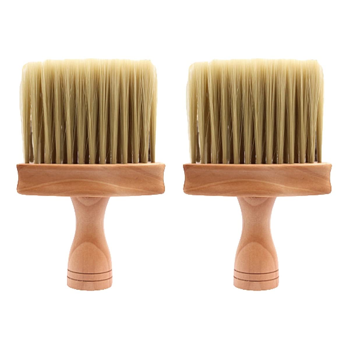 **Lurrose Professional Barber Neck Duster Brush - 2 Pack Soft Hair Removal & Cleaning Brush for Salon, Beard Trimming & Haircutting - Perfect for Barbers & Stylists**    *(Use: Ideal for barbershops, salons, and home grooming to remove loose hair, dust, and debris after haircuts or shaving.)*