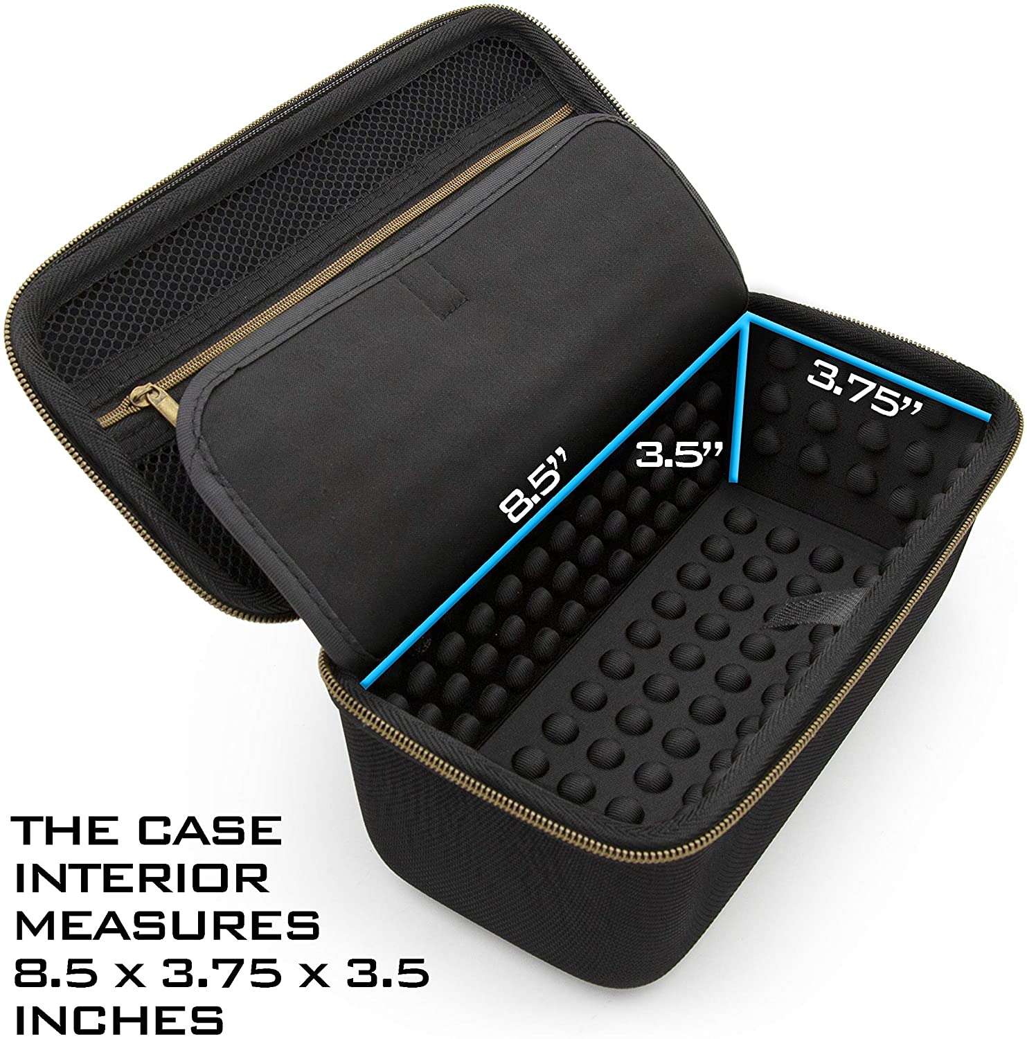 CASEMATIX Protective Travel Case for Rode PodMic, Shure MV7 XLR & Cardioid Condenser Microphones - Durable Storage Solution for Podcasting, Streaming & Studio Equipment