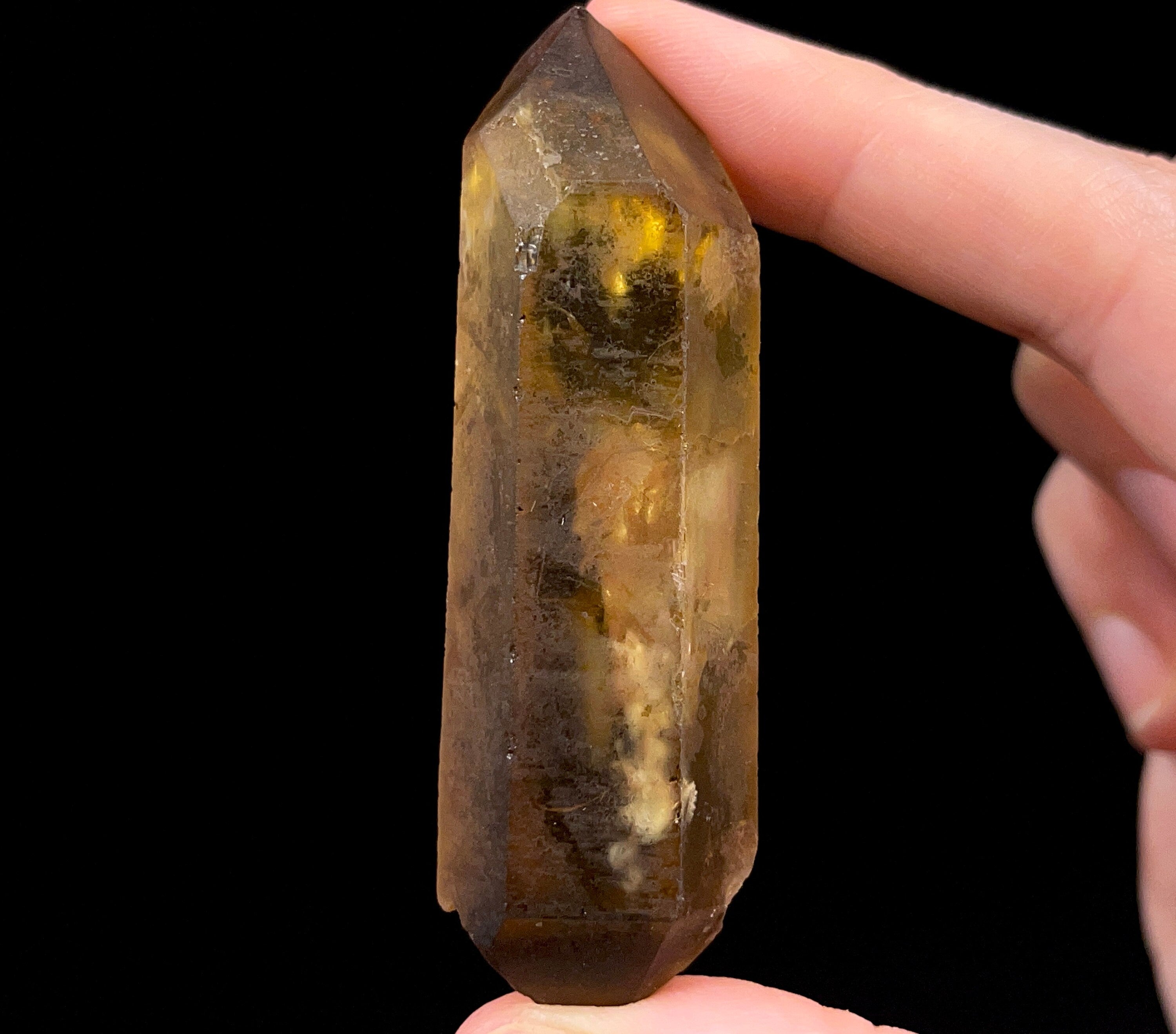 Natural Citrine Raw Crystal Point - November Birthstone, Healing Stone, Home & Office Decor, Feng Shui Crystal for Positive Energy, Meditation & Spiritual Growth