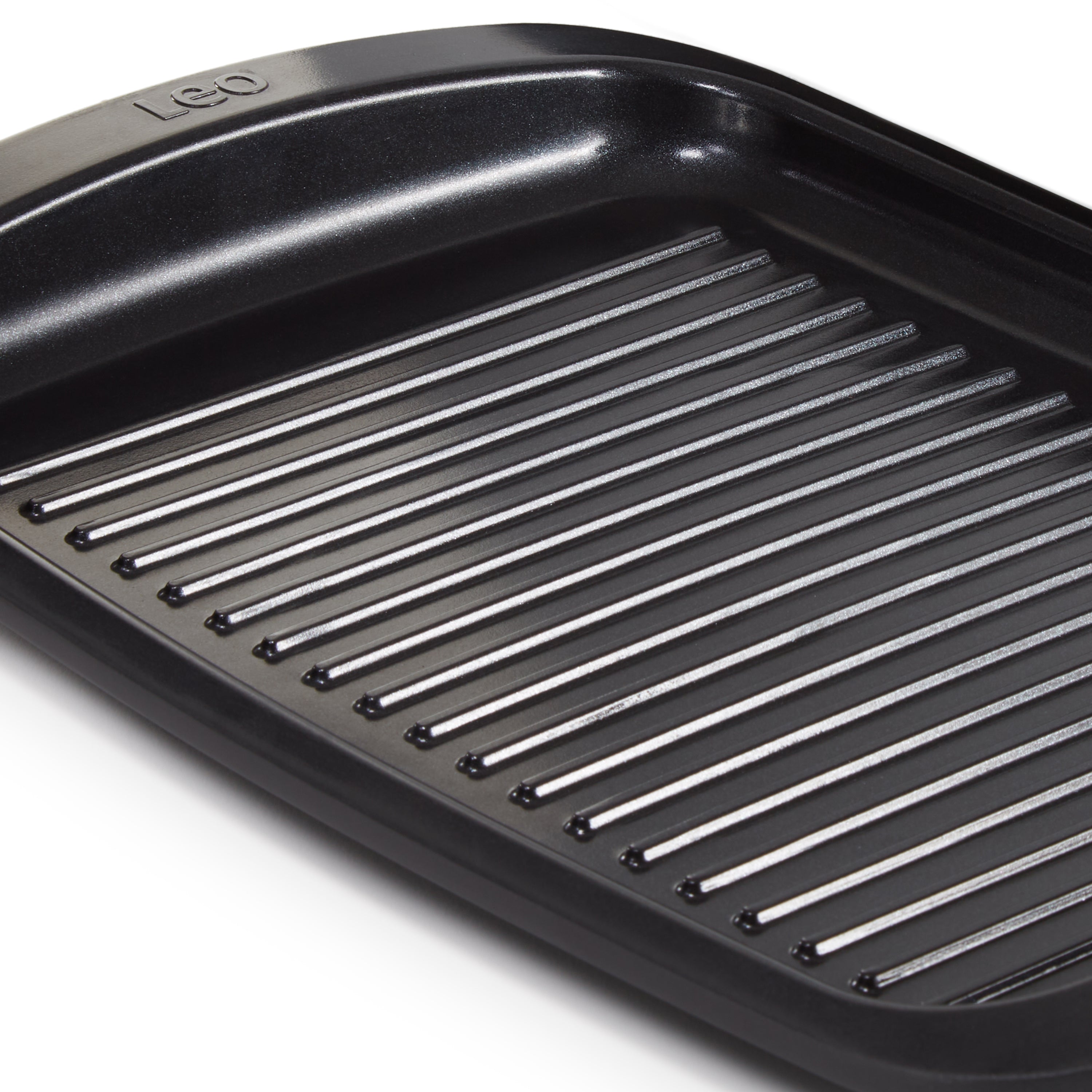 BergHOFF Leo Graphite Nonstick Recycled Cast Aluminum Teppanyaki Grill Plate 12.75