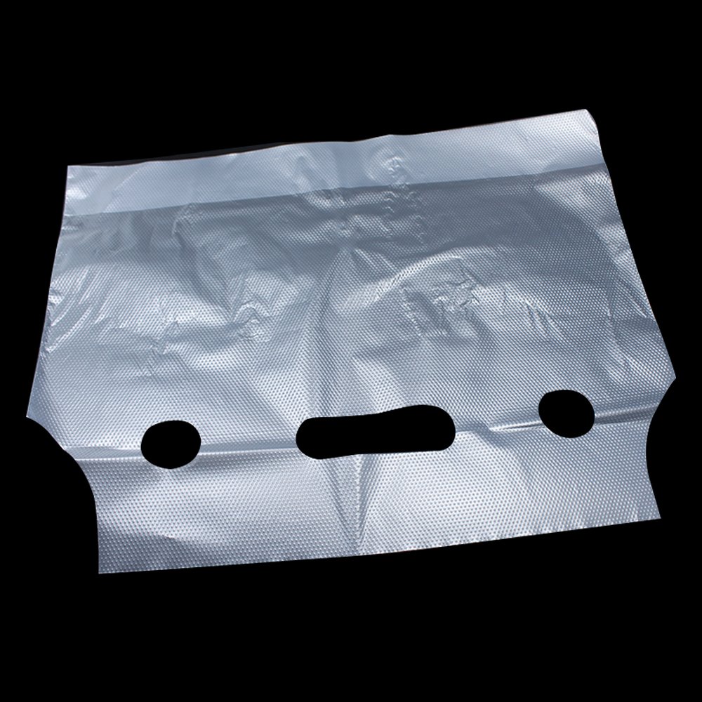 FERENLI 500PCS Clear Plastic Drink Bags with Handle - 12.2x11 Inch Reusable Beverage Pouches for Milk, Juice & Water - Hanging Hole for Easy Storage - Perfect for Restaurants, Cafes, Food Trucks & Party Catering
