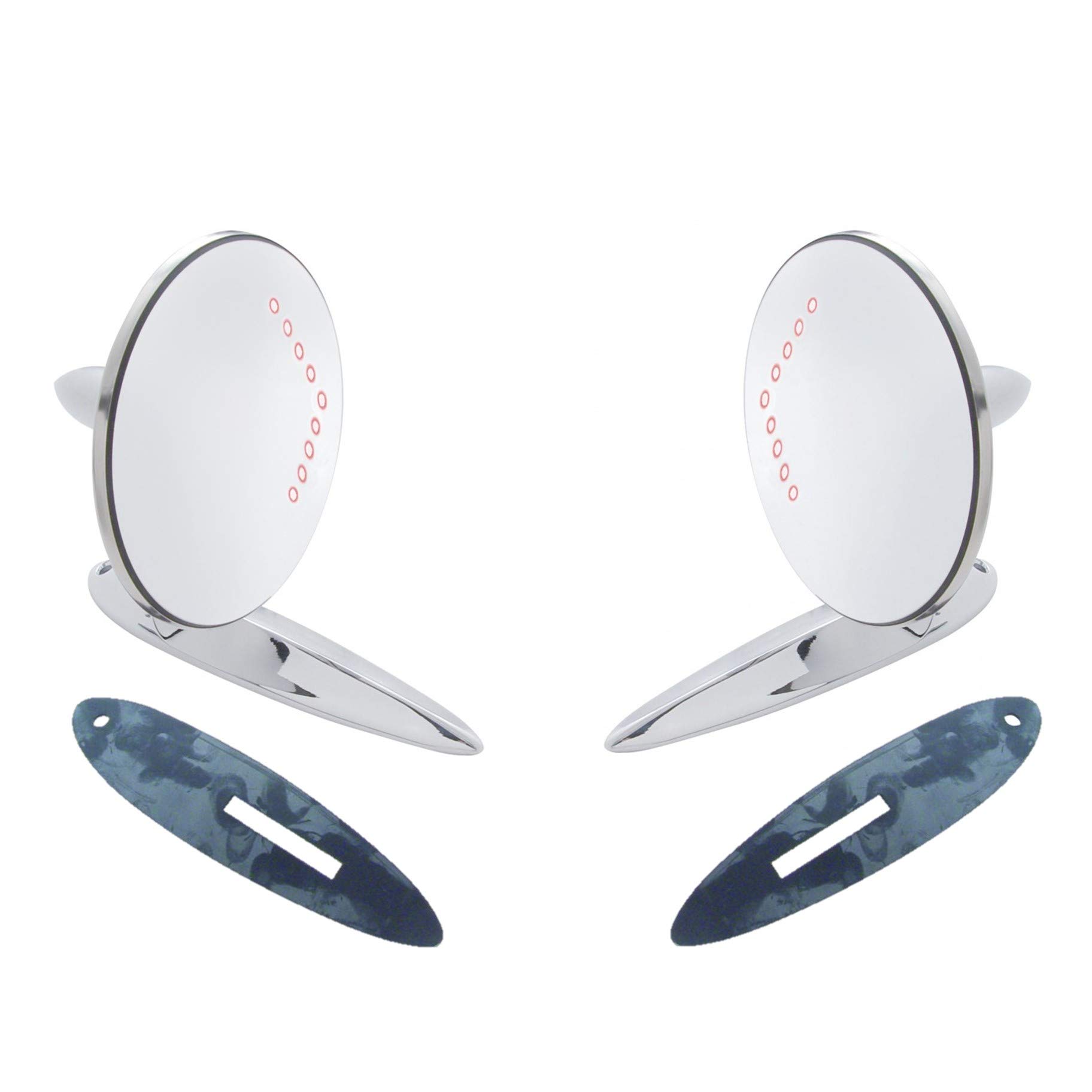 1955-1957 Chevrolet Bel Air, 210, 150, Sedan Delivery & Nomad LED Side Mirror Turn Signal Lights - Pair (2) - Durable Exterior Lighting Upgrade for Classic Cars - Perfect for Night Driving & Car Shows