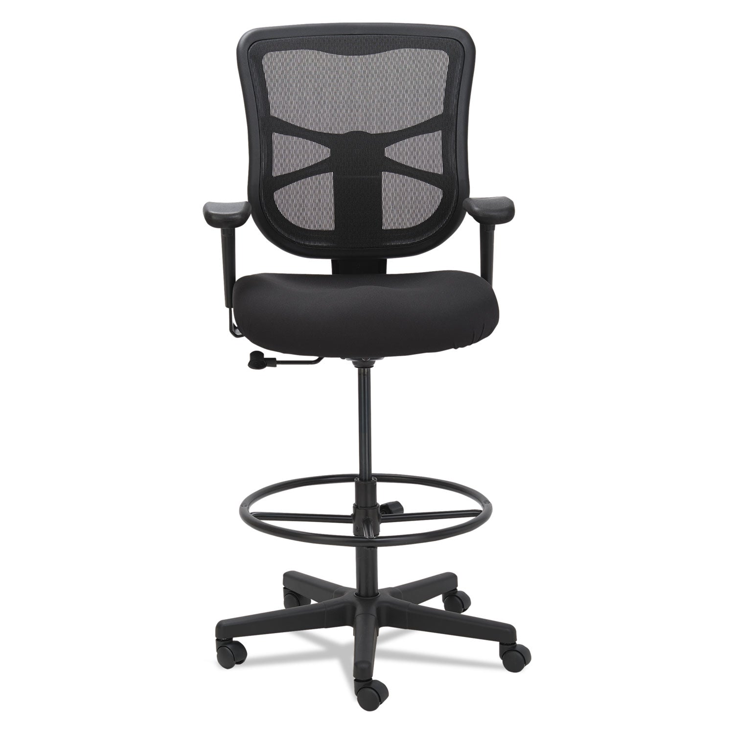 Alera Elusion Series Adjustable Mesh Stool - 275 lb Weight Capacity, 22.6