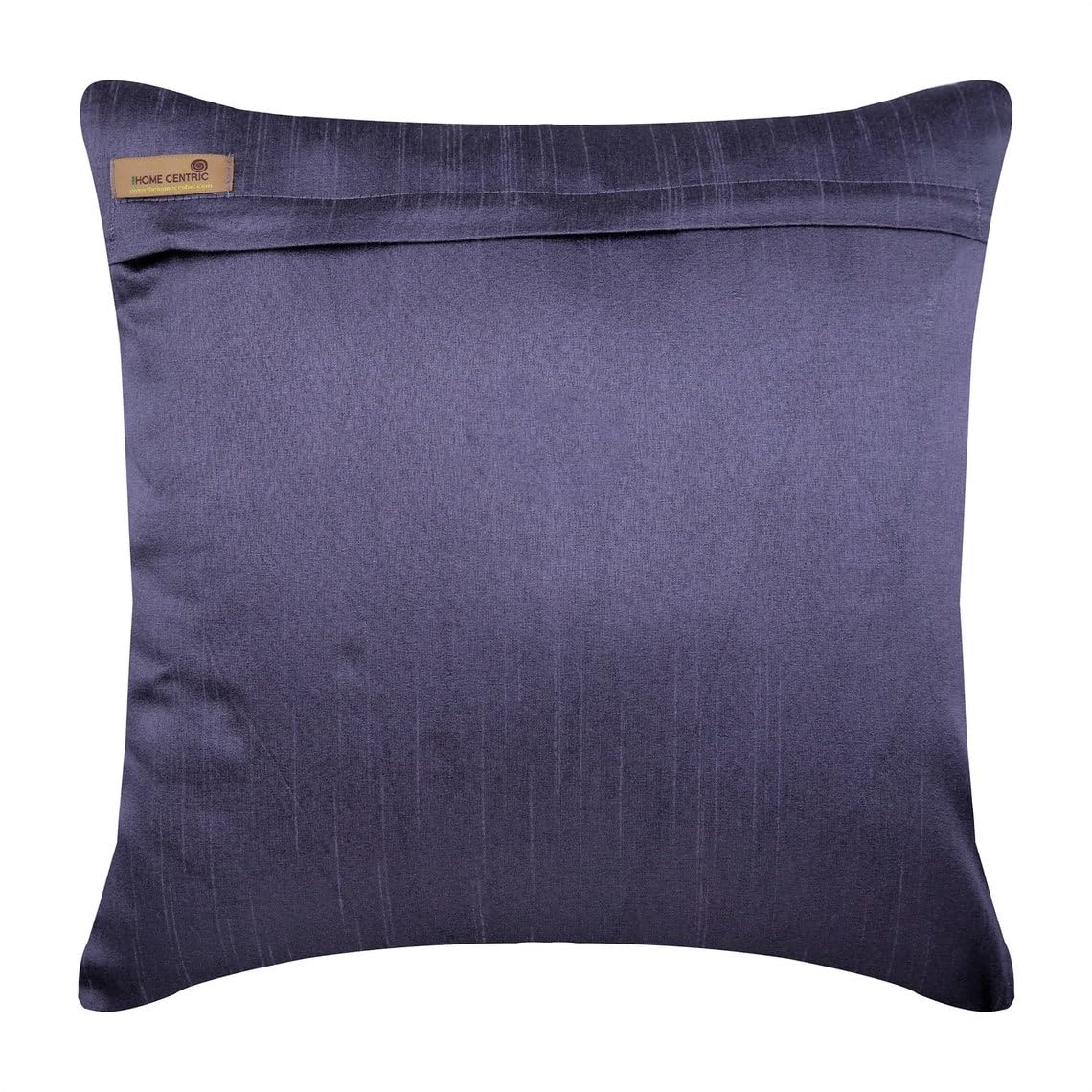 Purple Sequined Beaded Pillow Sham 24x24 Inch - Modern Abstract Plum Cheer Square Silk Pillow Cover for Sofa, Bed, Couch Decor - HomeCentric Luxury Throw Pillow Case