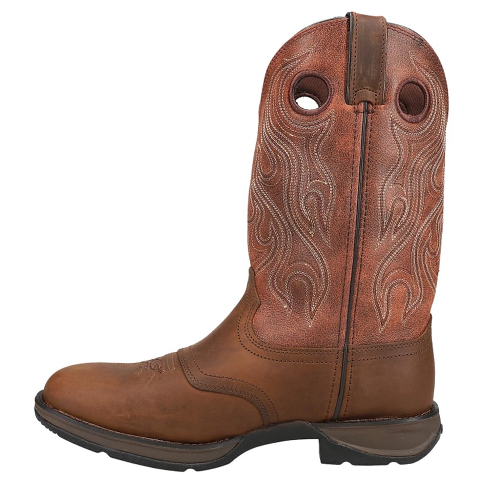 Durango Men's Rebel Western Boots - Genuine Leather Cowboy Boots for Men, Comfortable & Durable Riding Boots - Perfect for Rodeo, Country Music Festivals & Western Fashion