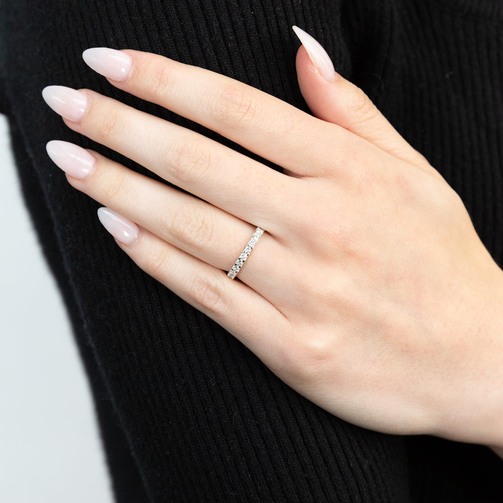 18ct White Gold 'Eden' Diamond Ring - 3/8 Carat Round Brilliant Cut Engagement Ring for Women | Perfect for Proposals, Anniversaries & Special Occasions