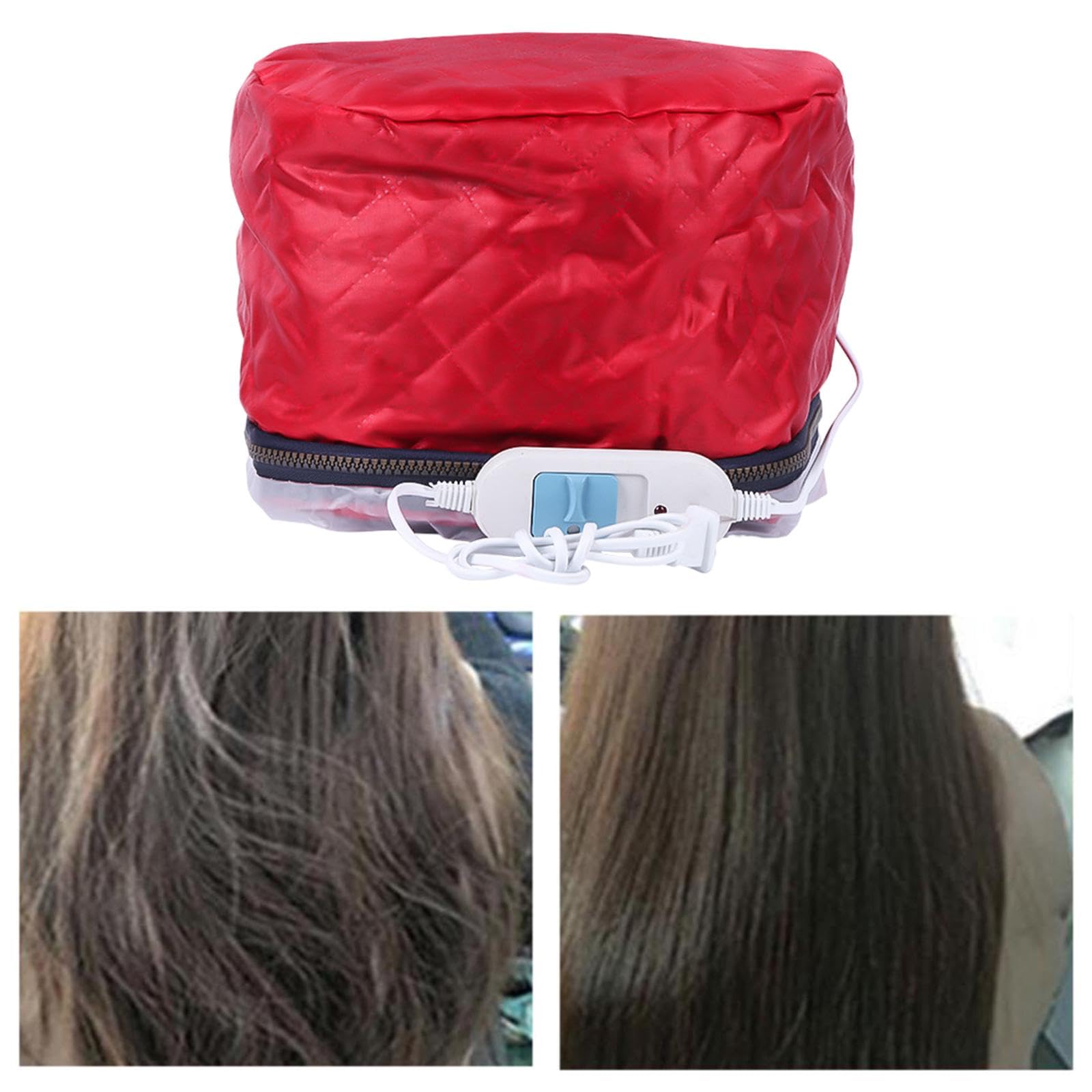 Milageto Electric Heating Cap for Hair Care - 3 Temperature Modes, Hair Steamer Cap for Deep Conditioning & Styling - Perfect for At-Home Spa Treatments & Salon-Quality Hair Care