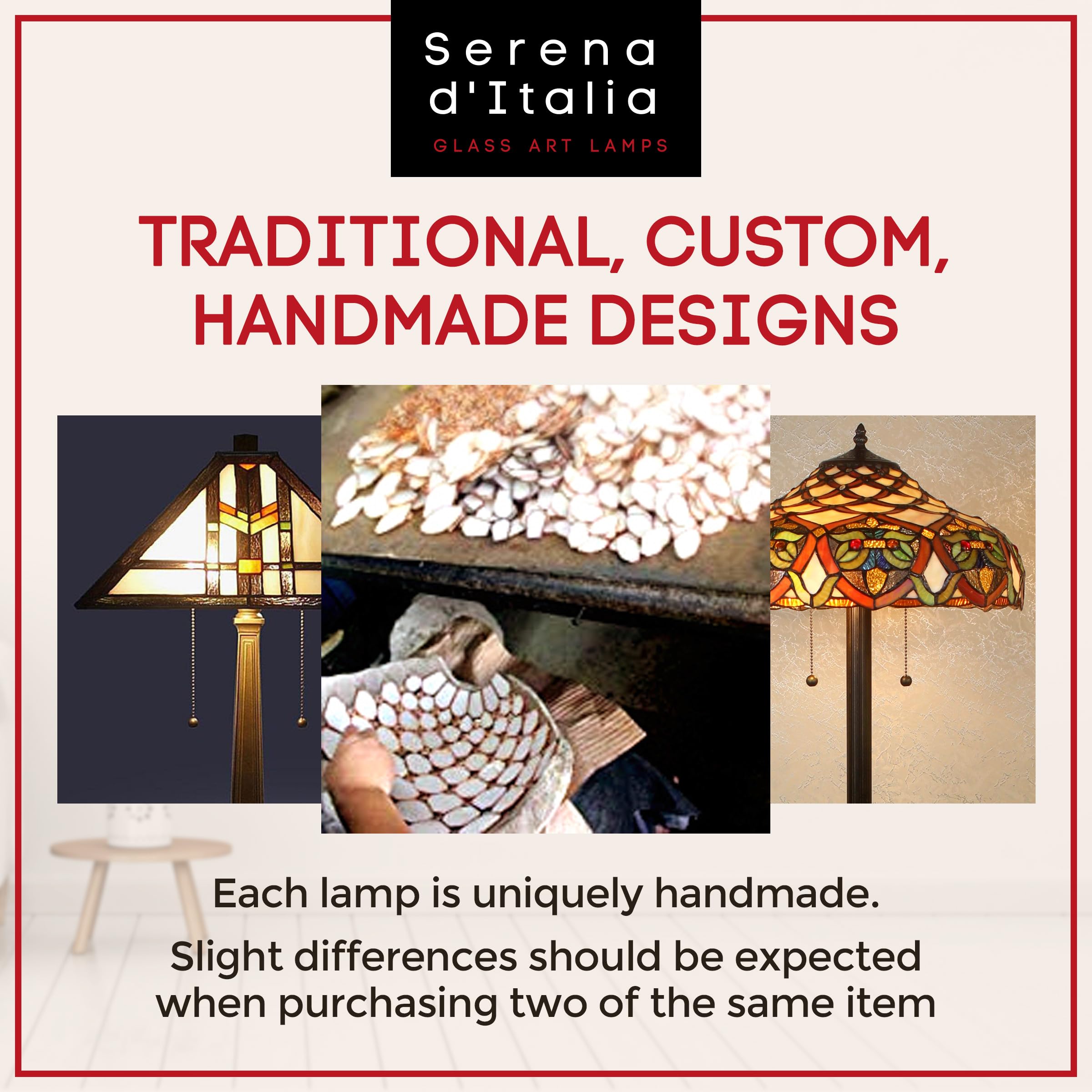 Serena D'italia Tiffany Style Table Lamp - 20.5