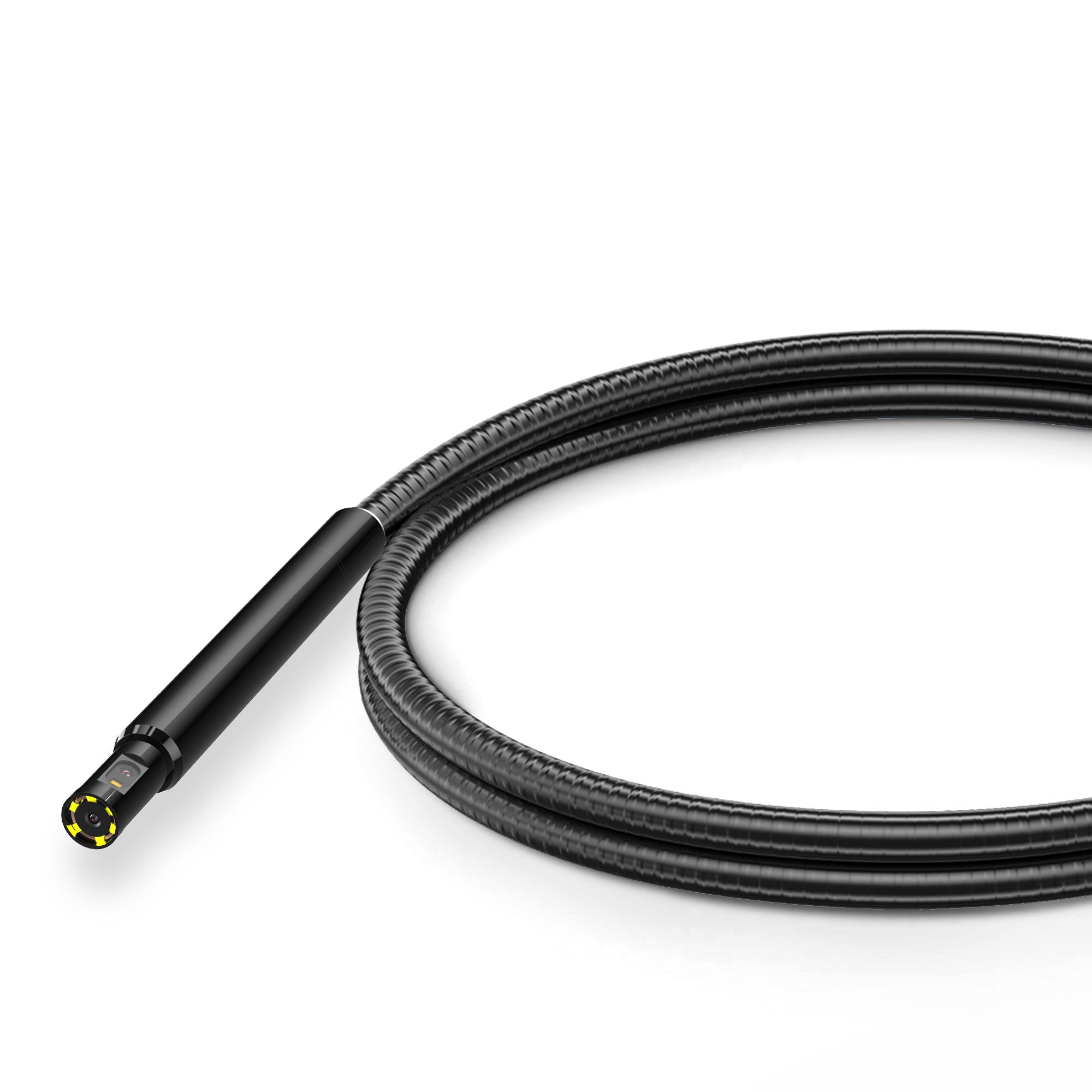 Dual Lens Rotating Flexible Inspection Camera Probe - High Resolution Endoscope for Plumbing, HVAC, Automotive & Home Repairs