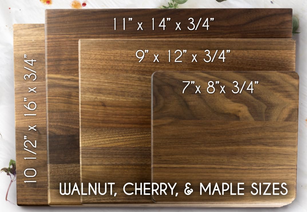 Personalized Engraved Wooden Cutting Board with Kitchen Measurement & Conversion Chart - Unique Cooking Gift for Bakers, Chefs & Home Cooks - Perfect for Wedding, Housewarming & Holiday Gifts - Ideal for Measuring Ingredients, Recipe Conversion & Kitchen Decor