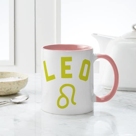 Leo Zodiac Sign 11 oz Ceramic Coffee Mug - 325 ml White Tea Cup for Office, Home & Gifts - Perfect for Coffee, Tea & Hot Beverages