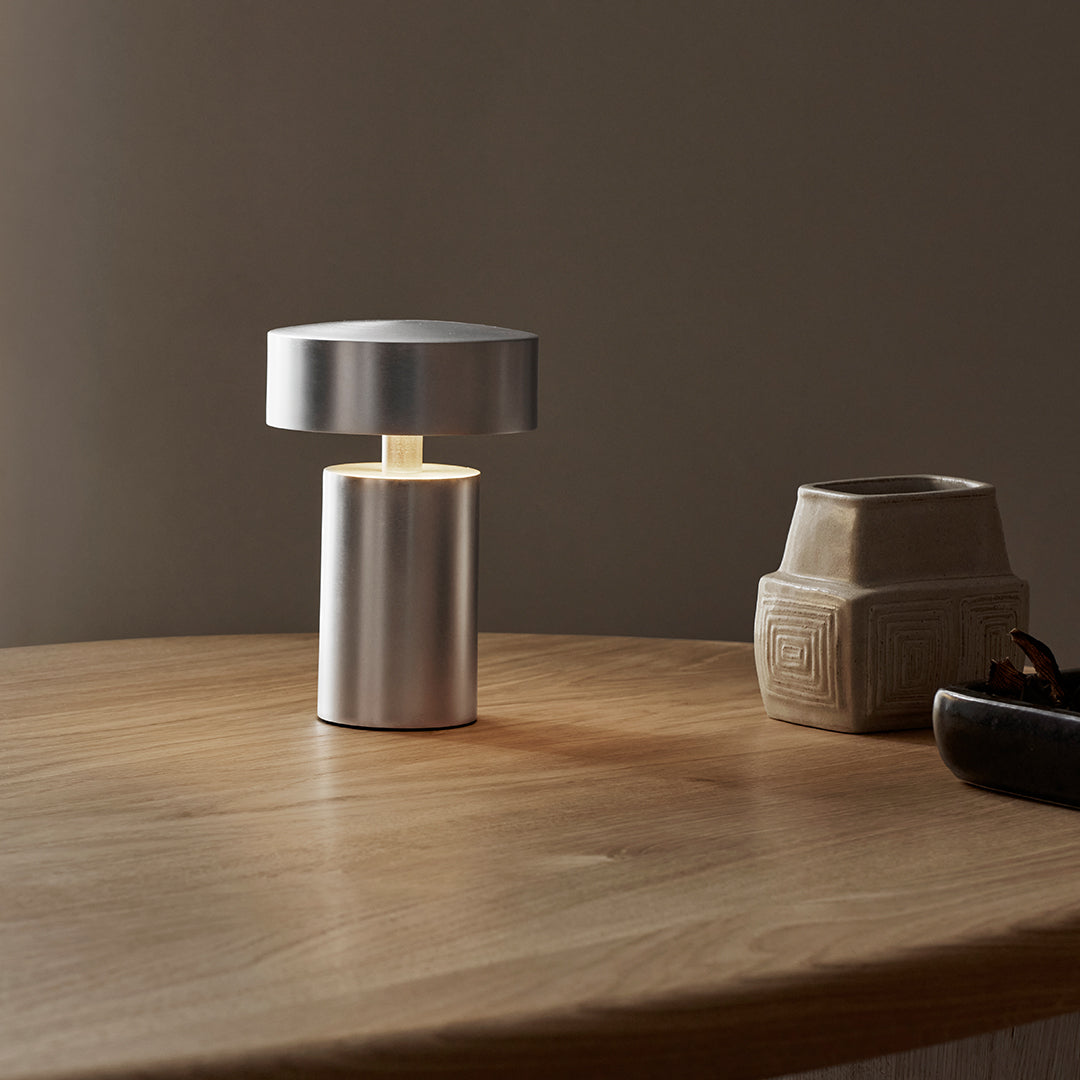 Modern LED Column Table Lamp - Adjustable Brightness for Bedroom, Living Room & Office - Energy Efficient Desk Light for Reading, Working & Decor