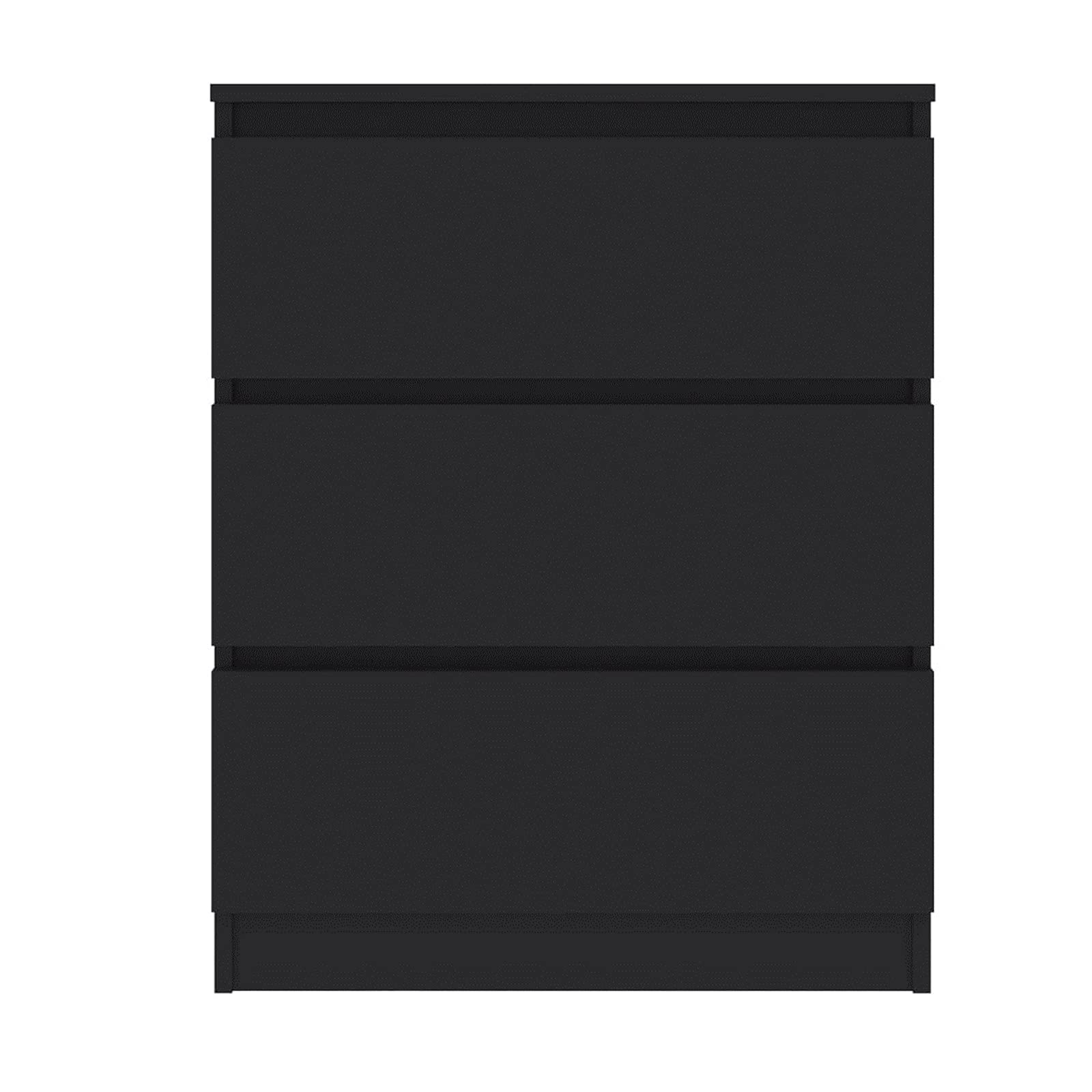 3-Drawer Chest with Side Table - Modern Bedside Cabinet & Home Office Storage Organizer, 23.6