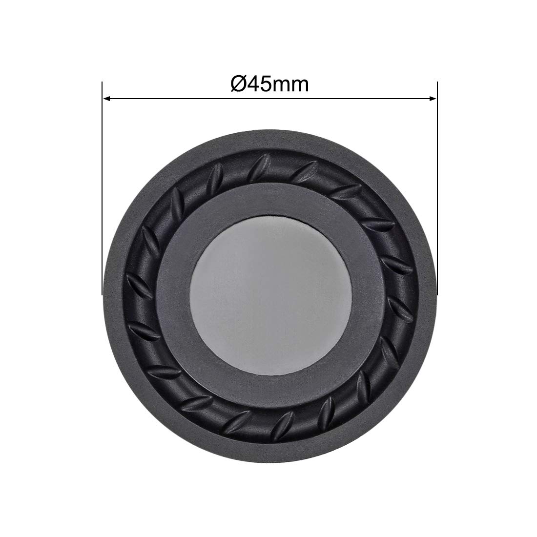 uxcell 2Pcs 45mm Bass Speaker Passive Radiator - Rubber Vibration Plate for Subwoofer DIY Repair & Replacement - Perfect for Car Audio, Home Theater, and Speaker Upgrades