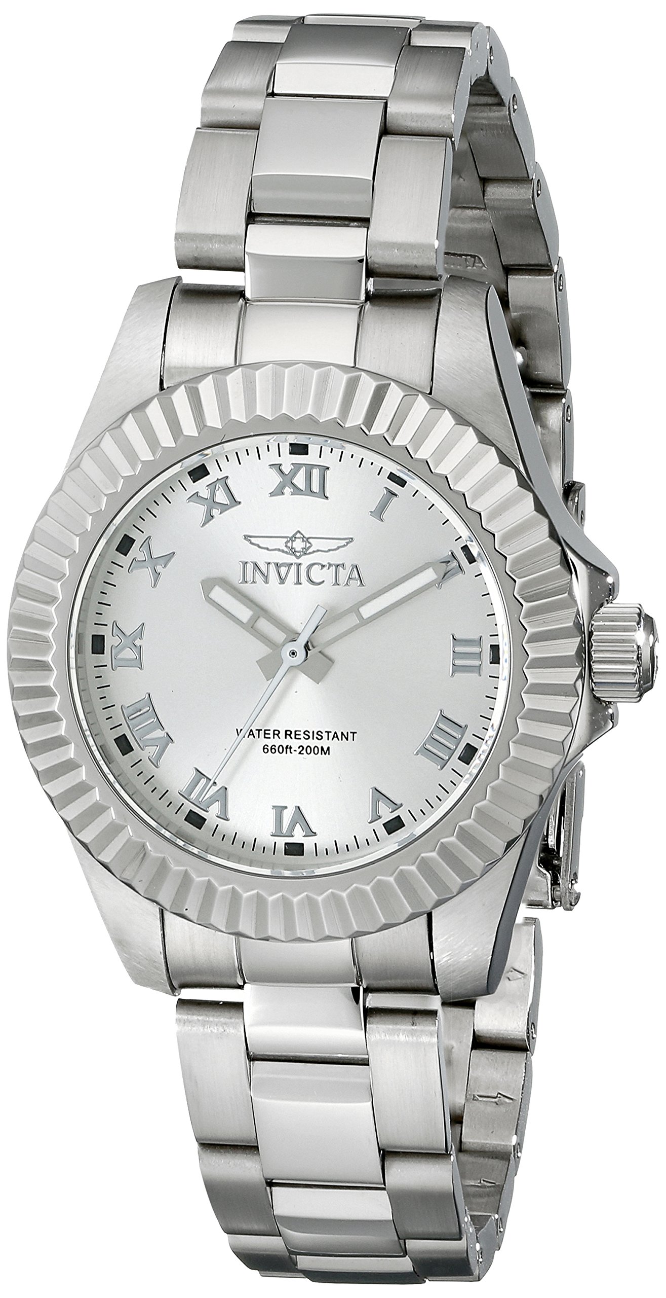 Invicta Women's 16761 Pro Diver Swiss Quartz Silver Watch - Waterproof Stainless Steel Dress Watch for Swimming, Diving & Everyday Wear