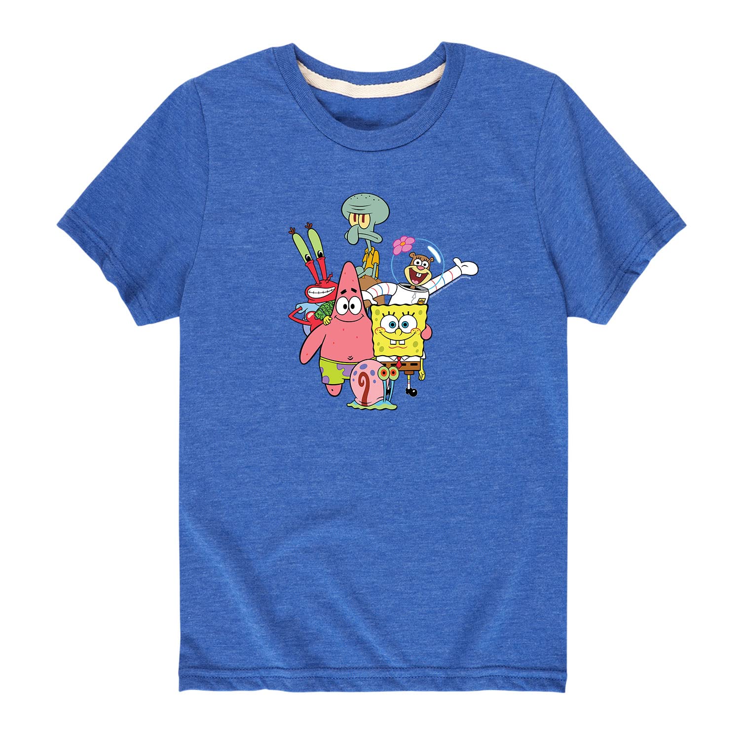 Spongebob Squarepants Best Friends Graphic T-Shirt for Toddlers & Kids - HYBRID APPAREL Soft Cotton Short Sleeve Tee - Perfect for Playdates, Birthday Parties & Casual Wear
