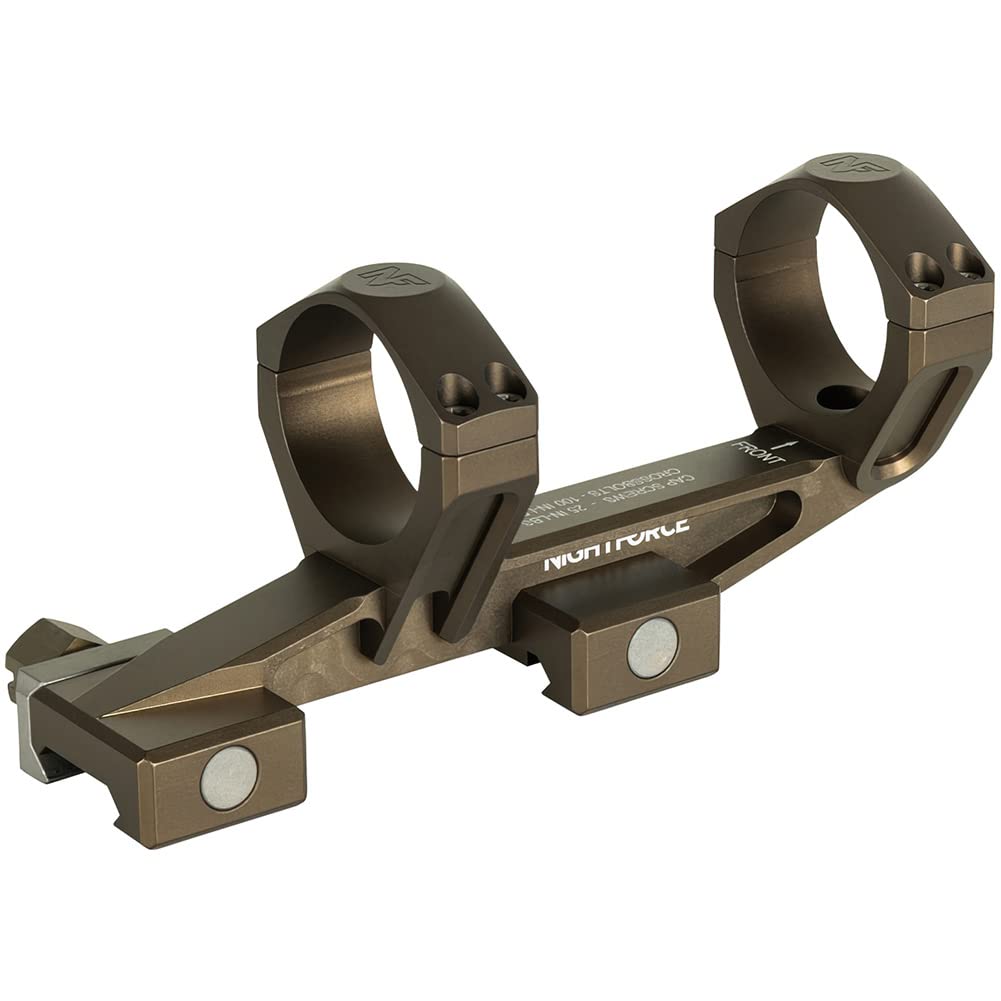 NightForce UltraMount 34mm 0 MOA Lightweight Durable One-Piece Scope Ring Mount for Rifle Scopes - Perfect for Hunting, Shooting Range & Long-Range Precision Optics