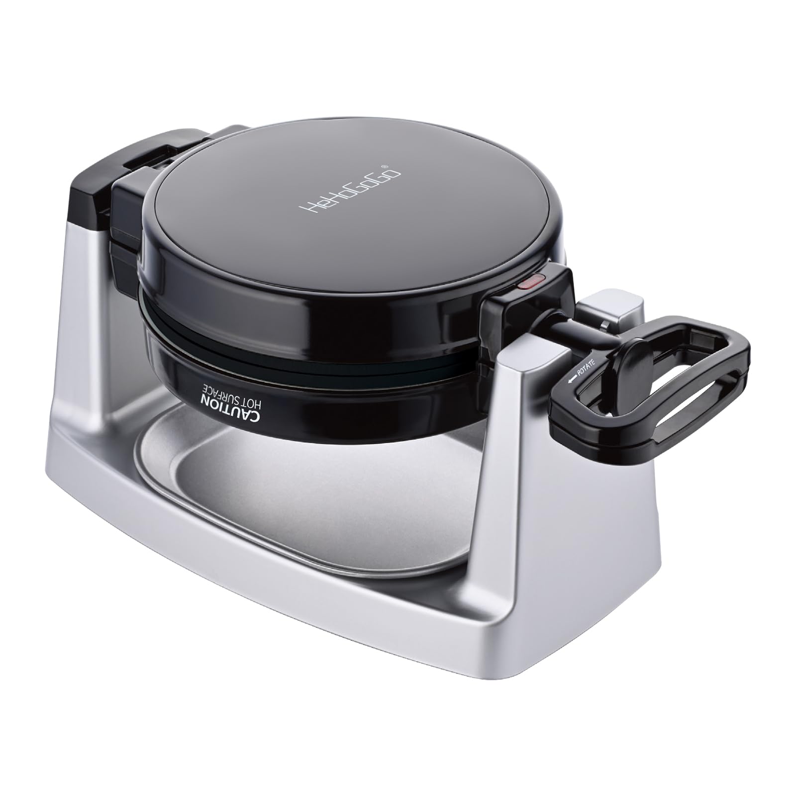 2-in-1 Rotating Waffle Maker & Omelet Maker with Removable Non-Stick Plates - 180° Belgian Waffle Iron for Perfect Breakfast & Brunch - Ideal for Home, Kitchen, Parties & Gifts