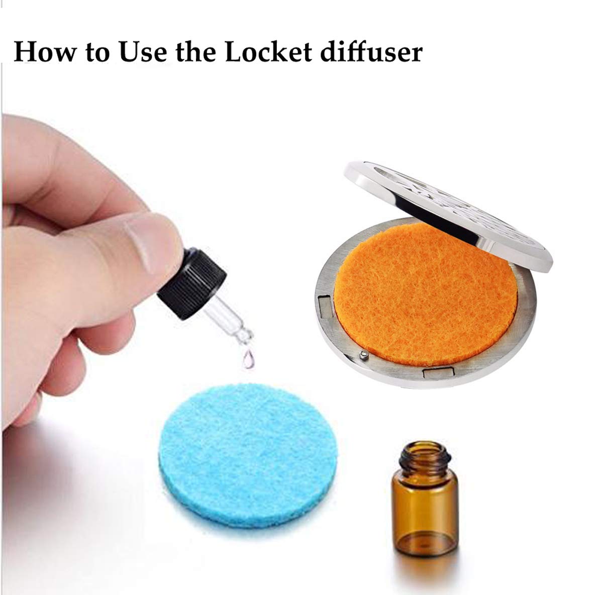 Premium Essential Oil Diffuser Keychain - Portable Aromatherapy Jewelry for Women & Men | Car, Office, Gym & Travel Air Freshener Gift