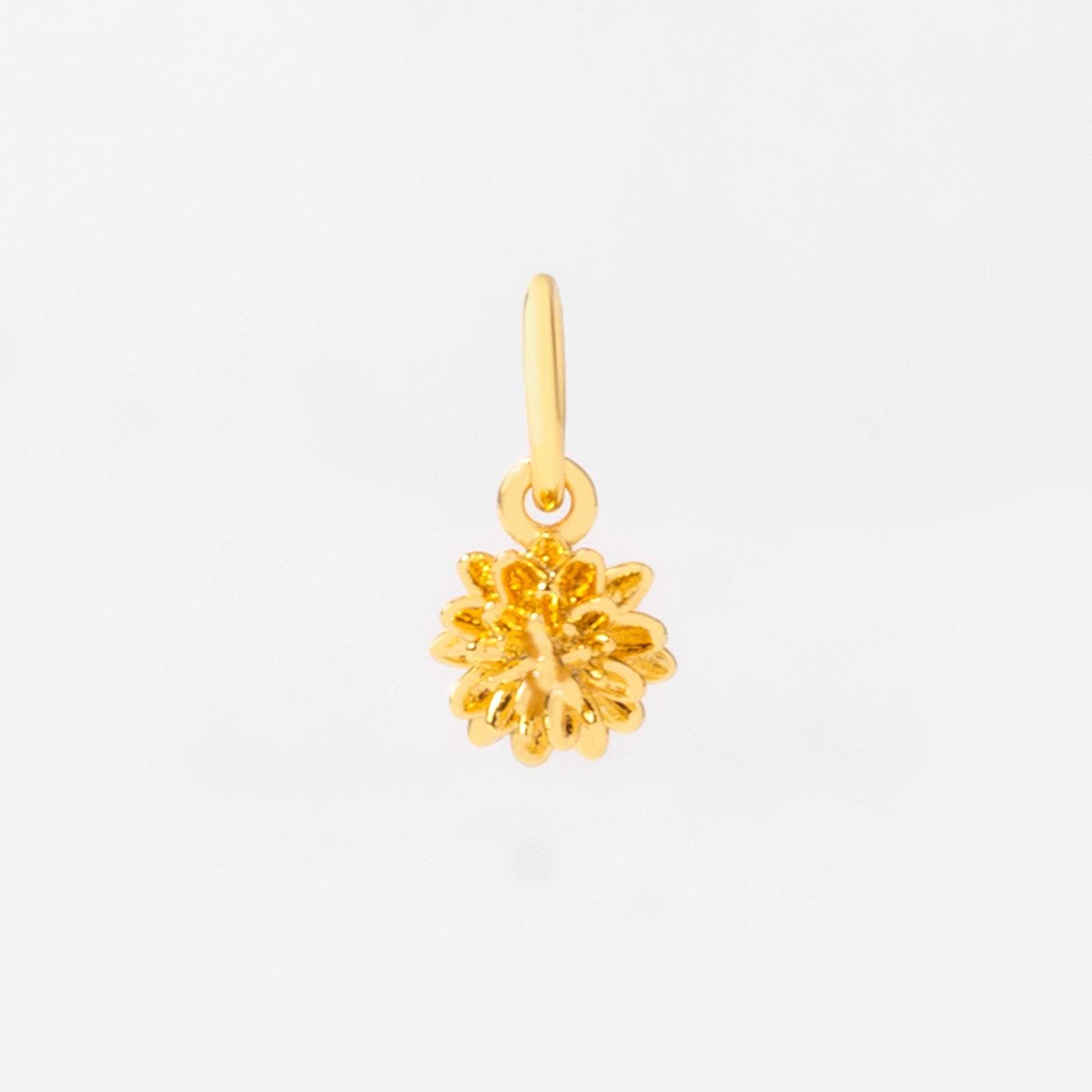 18k Gold Birth Flower Charm & Pendant Necklace - Personalized Floral Jewelry Gift for Women - Perfect for Birthdays, Anniversaries & Special Occasions
