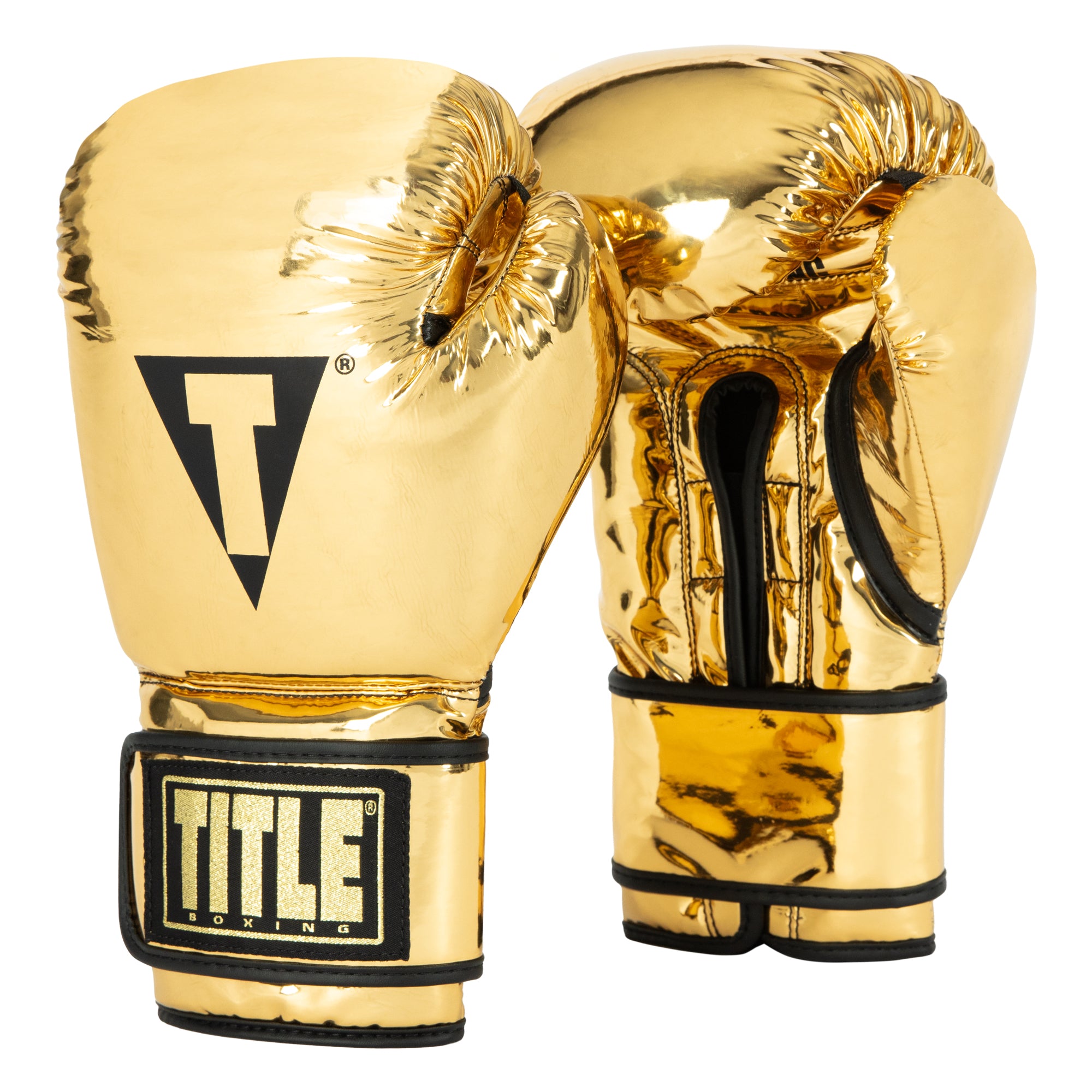 TITLE Boxing Limited Gold Pro Training Boxing Gloves - Premium Leather Boxing Gloves for Men & Women - Ideal for Sparring, Heavy Bag Workouts & MMA Training