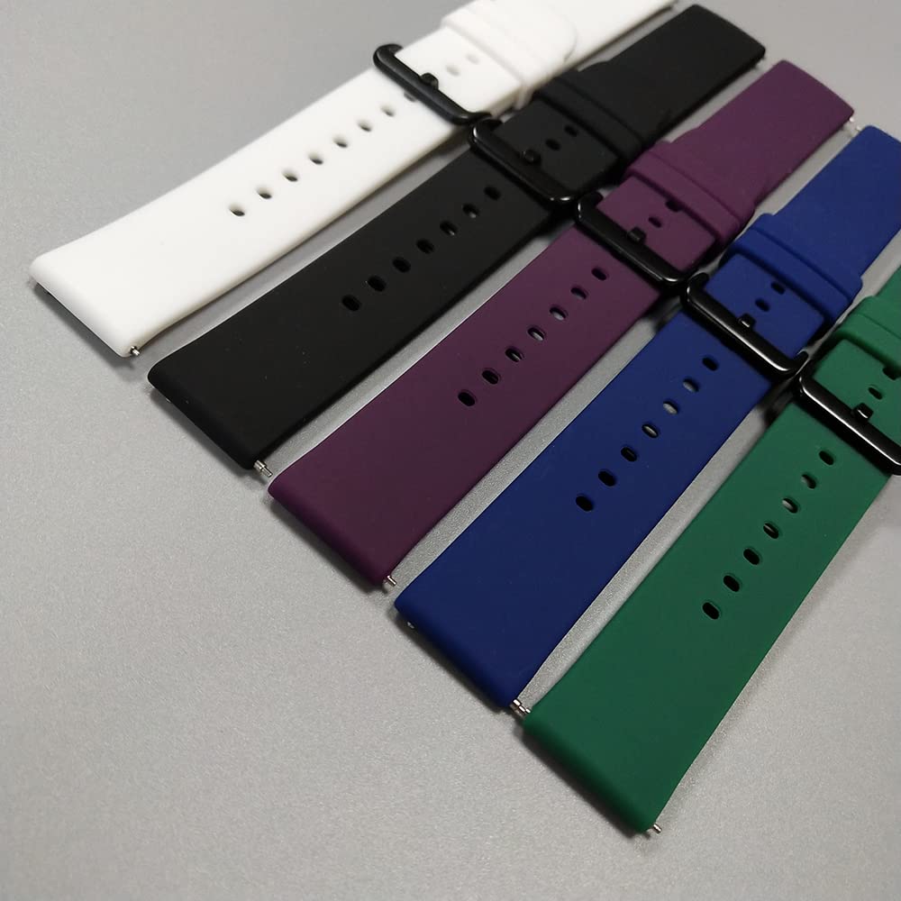 FitTurn Soft Silicone Sport Watch Band Replacement for Blackview R3/R3 Pro - Durable & Comfortable Wrist Strap for Running, Gym & Outdoor Activities